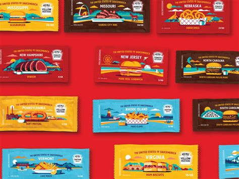 heinz 50 states sauces|Heinz Is Making a Different Sauce Packet Design for。